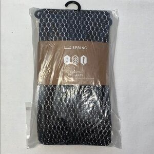 New Women's Black & Silver Fishnet Crochet Tights